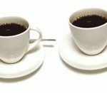 To kopper kaffe